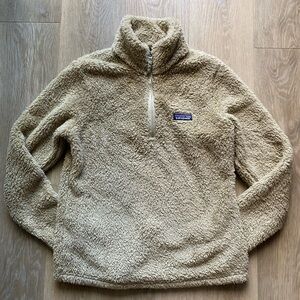 Patagonia Tan Sherpa 1/4 Zip Pullover